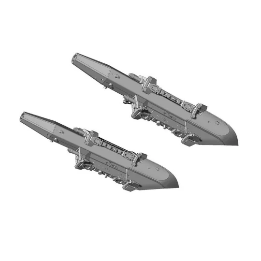 TER-9A triple ejector rack for F-16 (2pcs), 1/48 - Brengun BRL48164