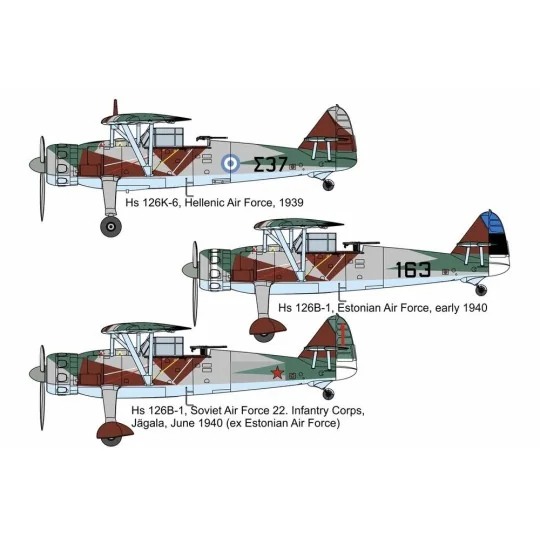 Henschel Hs-126K6/B1 GREECE-ESTONIA-USSR, 1/72 - Brengun BRP72047