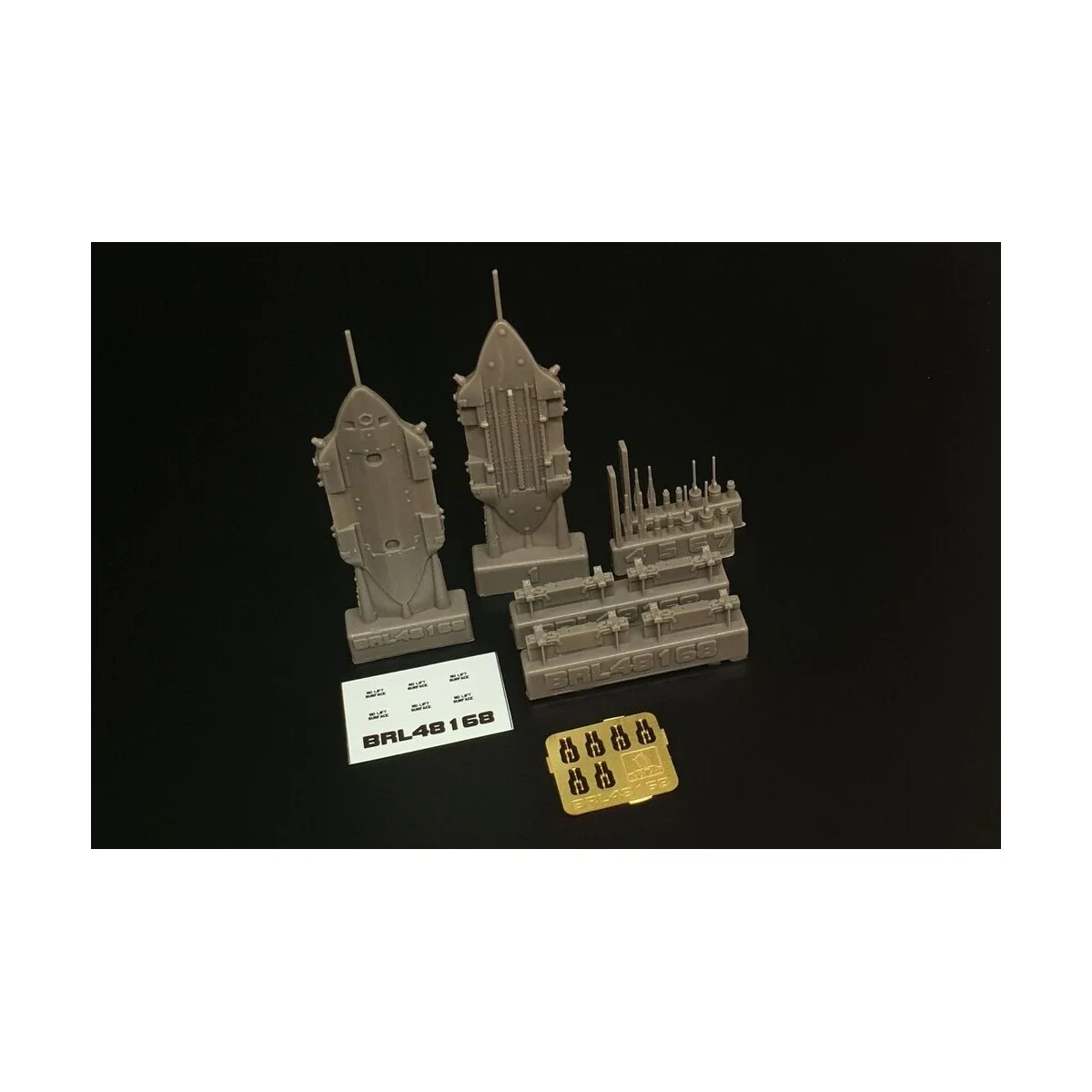 BRU-57 canted Vertical Ejector Rack (2 pcs), 1/48 - Brengun BRL48168 BRU-57 canted Vertical Ejector Rack (2 pcs), 1/48 - Brengun BRL48168