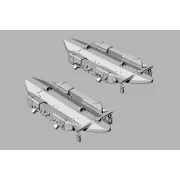 BRU-57 canted Vertical Ejector Rack (2 pcs), 1/48 - Brengun BRL48168 BRU-57 canted Vertical Ejector Rack (2 pcs), 1/48 - Brengun BRL48168