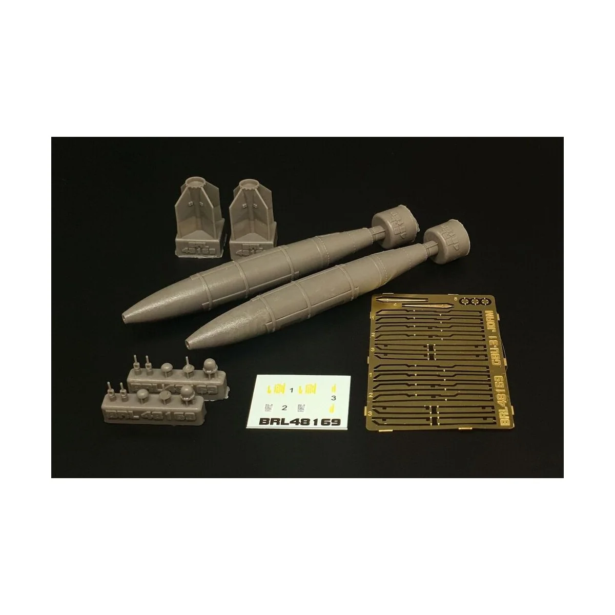 GBU-31 JDAM Bombs (2 pcs), 1/48 - Brengun BRL48169