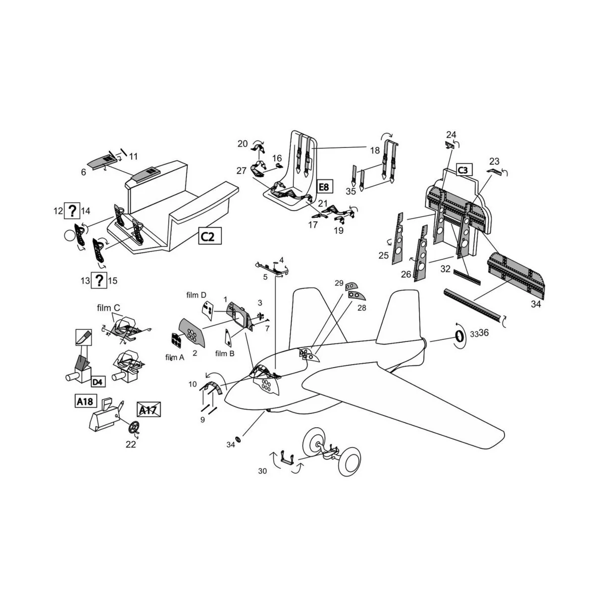 Me-163B-1a Komet (Dragon/Revell kit) - Brengun BRL48171