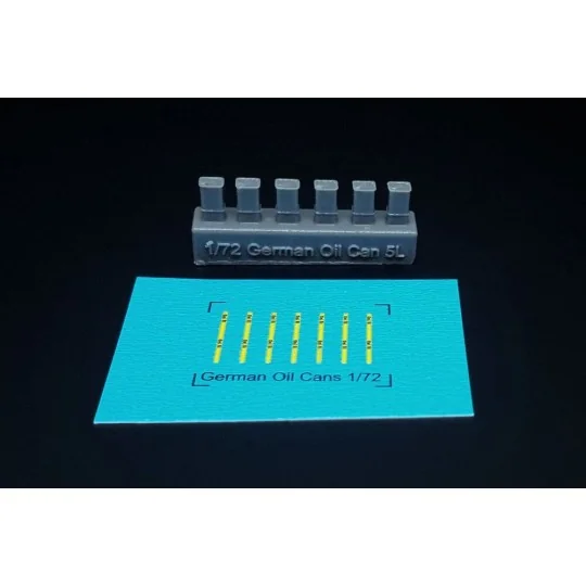 WWII GERMAN 5 LITRE OIL CANS (6pcs), 1/72 - Hauler HLH72135 WWII GERMAN 5 LITRE OIL CANS (6pcs), 1/72 - Hauler HLH72135