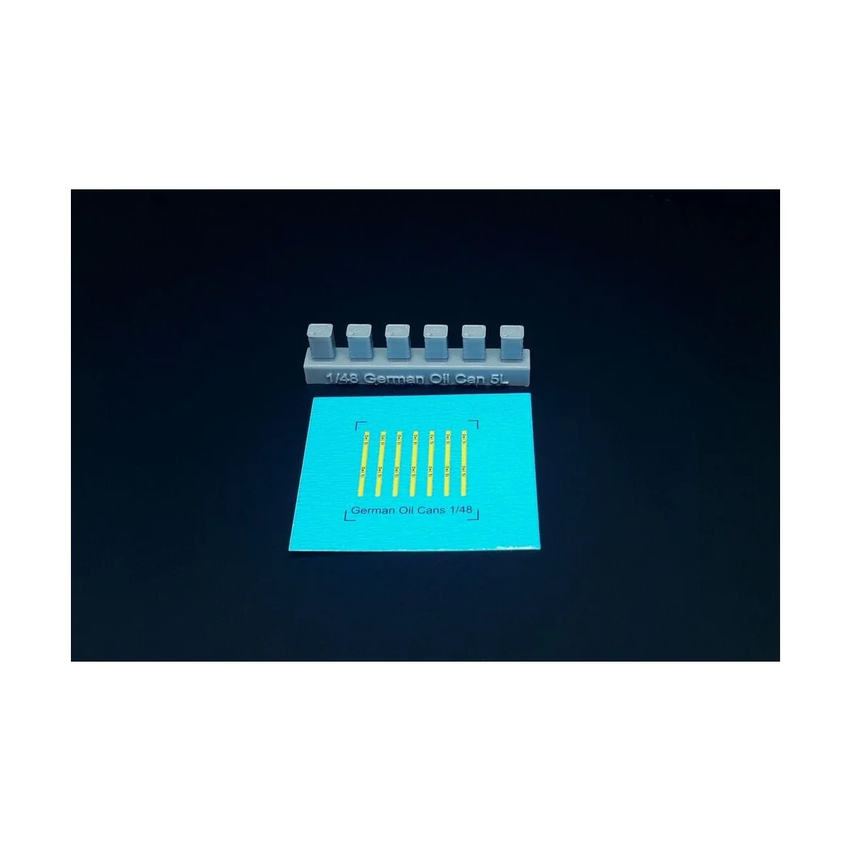 WWII GERMAN 5 LITRE OIL CANS (6pcs), 1/48 - Hauler HLX48405