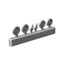 Messerschmitt Bf-109 K wheels set (2 sets) - Brengun BRL144184