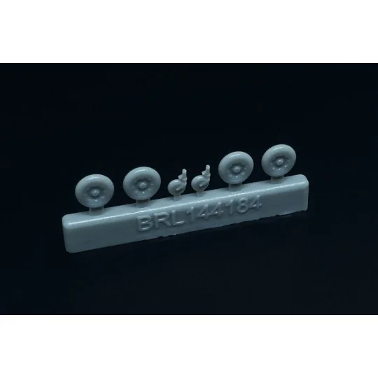 Messerschmitt Bf-109 K wheels set (2 sets), 1/144 - Brengun BRL144184