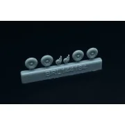 Messerschmitt Bf-109 K wheels set (2 sets) - Brengun BRL144184