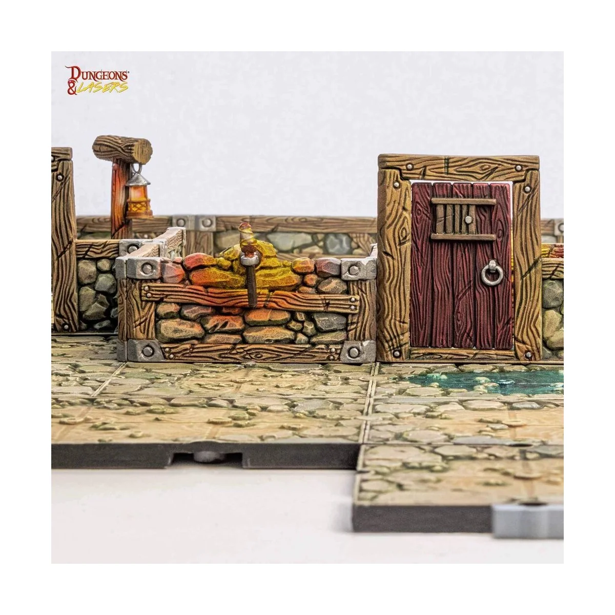 Dungeons & Lasers Dwarven Mine Half-Height Walls - Archon Studio DN...