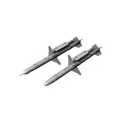 AGM-88 Harm (2pcs), 1/72 - Brengun BRL72276