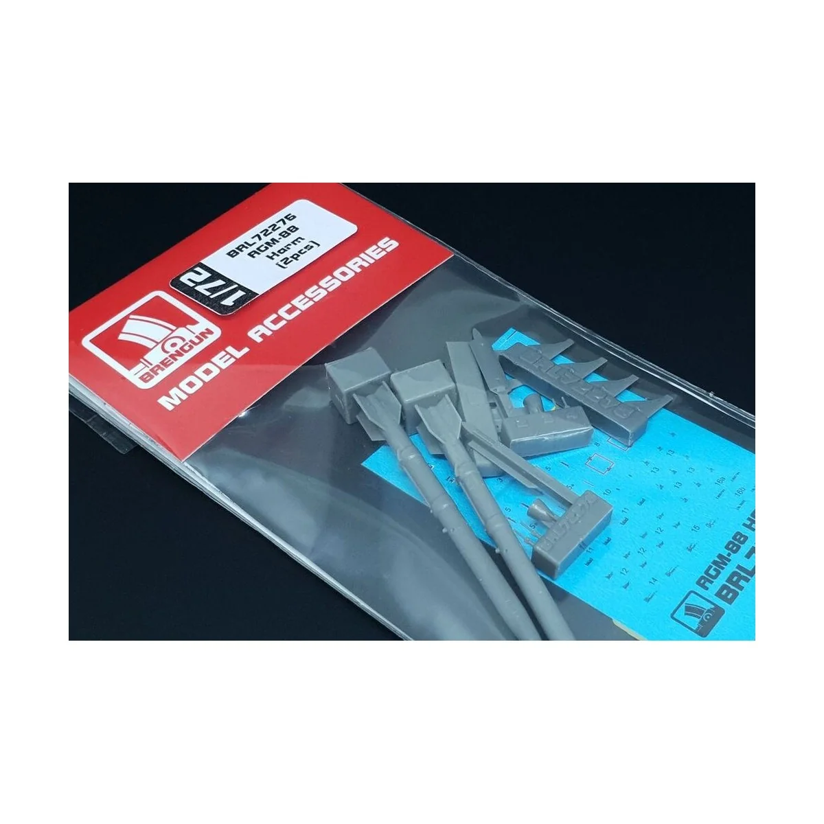 AGM-88 Harm (2pcs), 1/72 - Brengun BRL72276