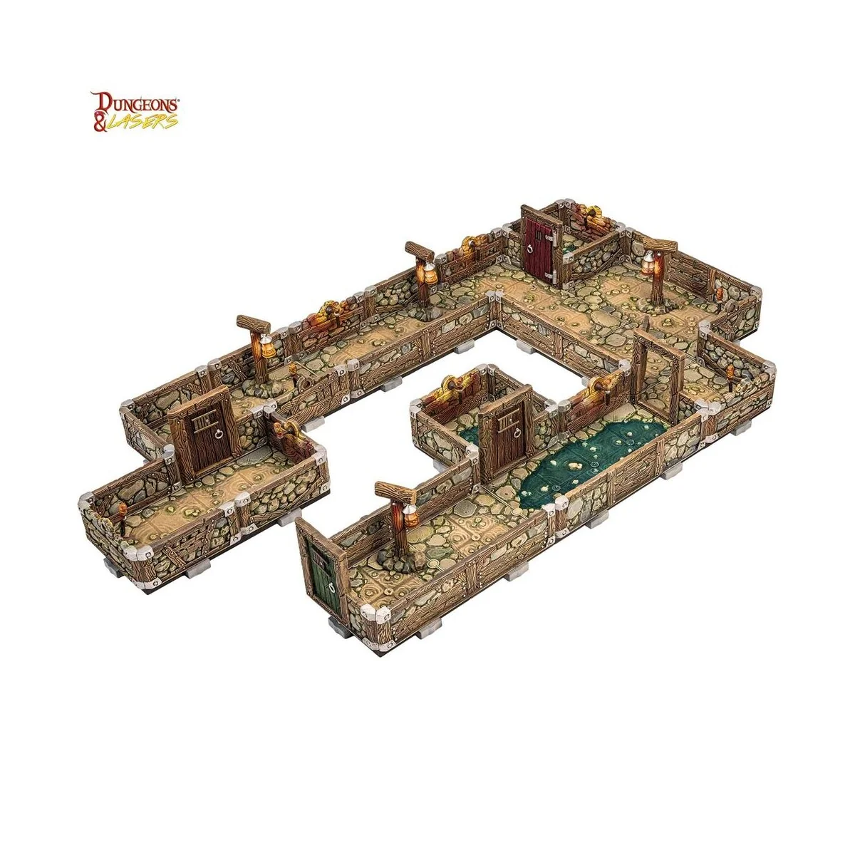 Dungeons & Lasers Dwarven Mine Half-Height Walls - Archon Studio DN...