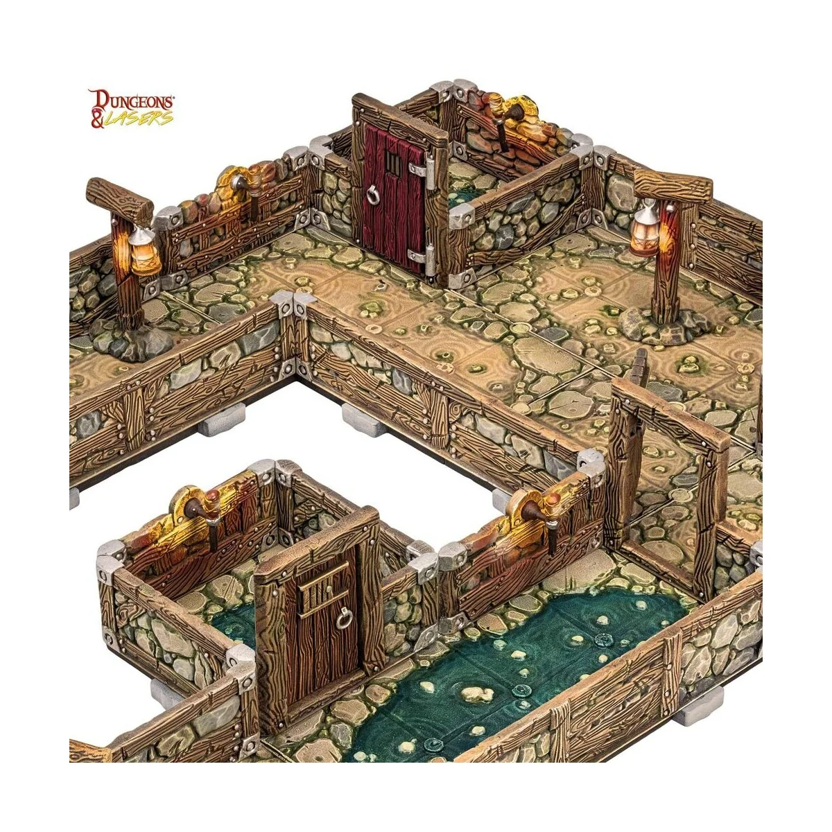 Dungeons & Lasers Dwarven Mine Half-Height Walls - Archon Studio DN...