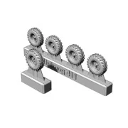 MB Unimog 411 wheels, 1/87 - Hauler HLR87221