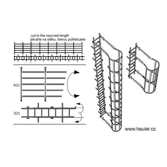 Safety cage ladders, 1/120 - Hauler HTT120091 Safety cage ladders, 1/120 - Hauler HTT120091