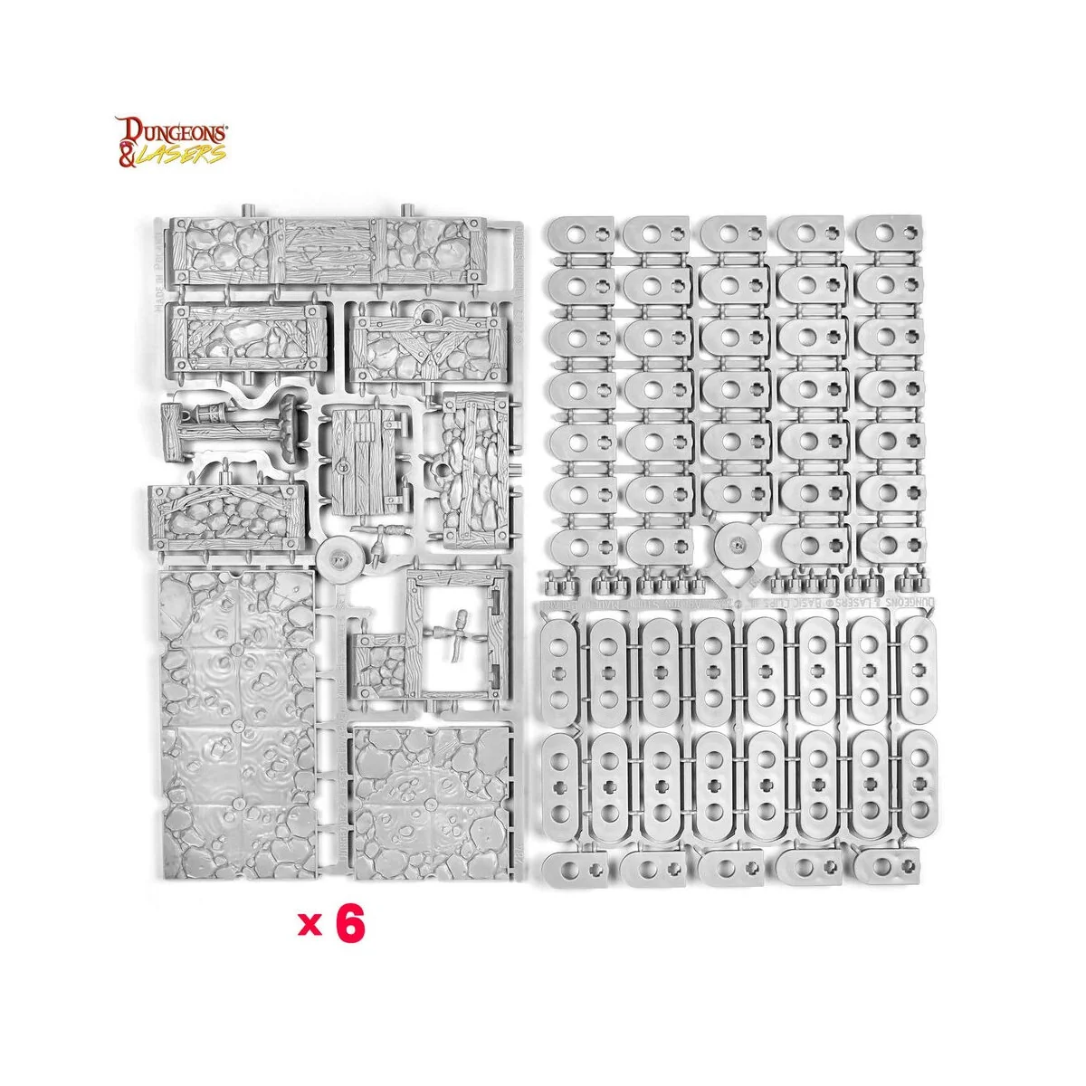 Dungeons & Lasers Dwarven Mine Half-Height Walls - Archon Studio DN...