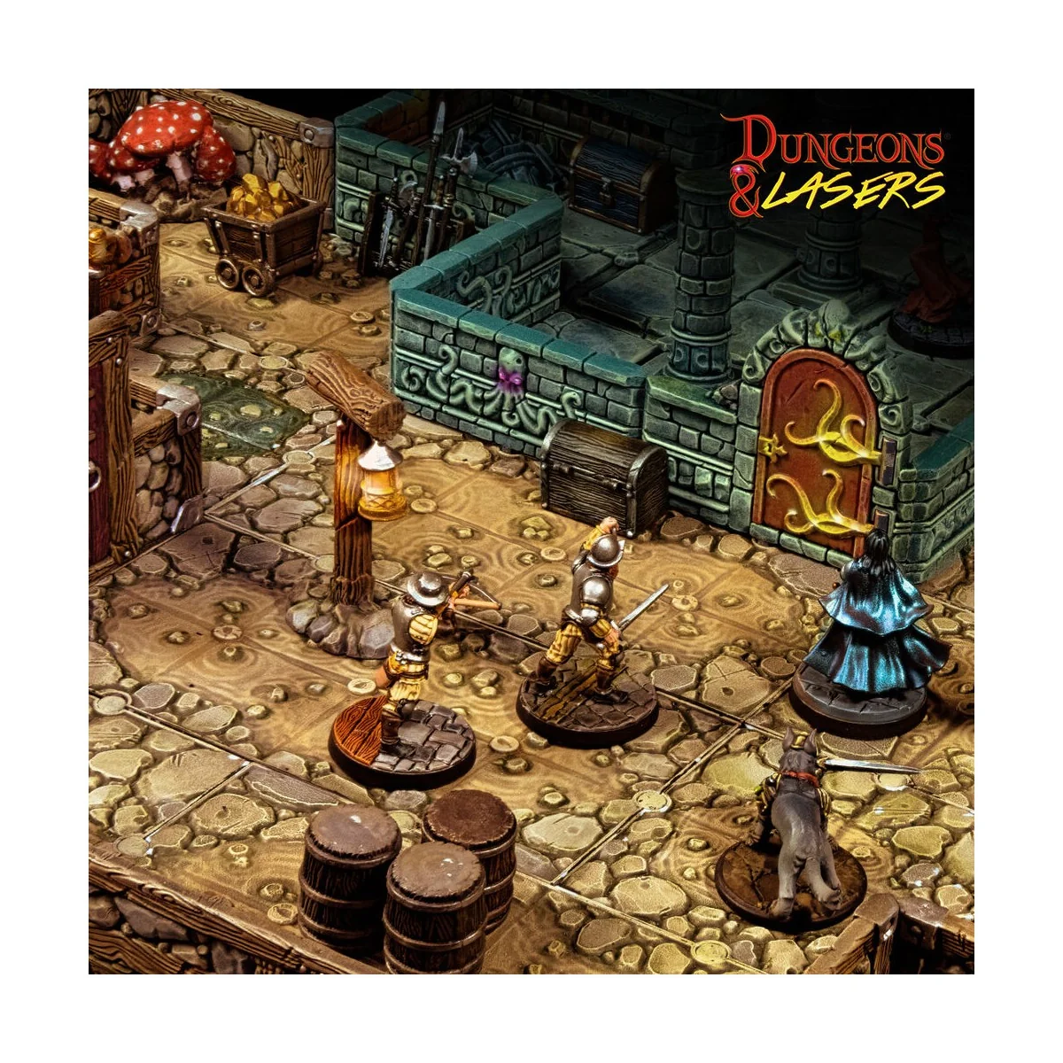 Dungeons & Lasers Dwarven Mine Half-Height Walls - Archon Studio DN...