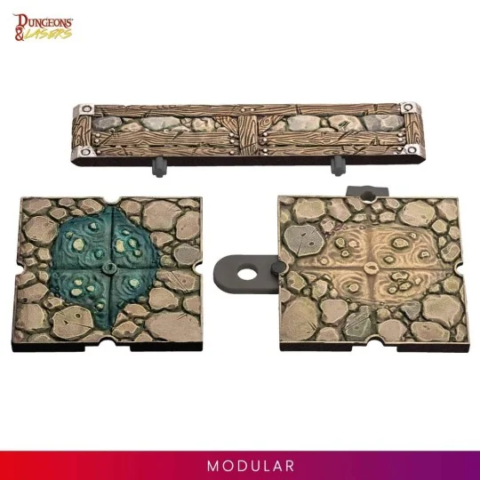 Dungeons & Lasers Dwarven Mine Half-Height Walls - Archon Studio DN...