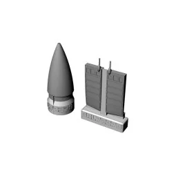 MiG-29A Radome and closed upper jet intakes (Italeri kit), 1/72 - B...