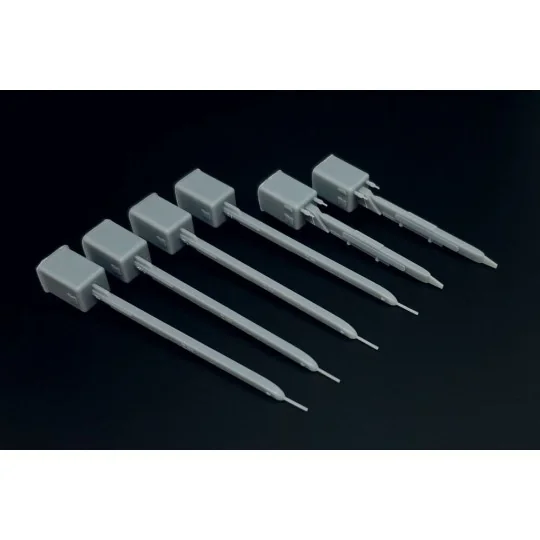 LAU-115 + 2x LAU-127 adapters (two sets), 1/48 - Brengun BRL48175 LAU-115 + 2x LAU-127 adapters (two sets), 1/48 - Brengun BRL48175