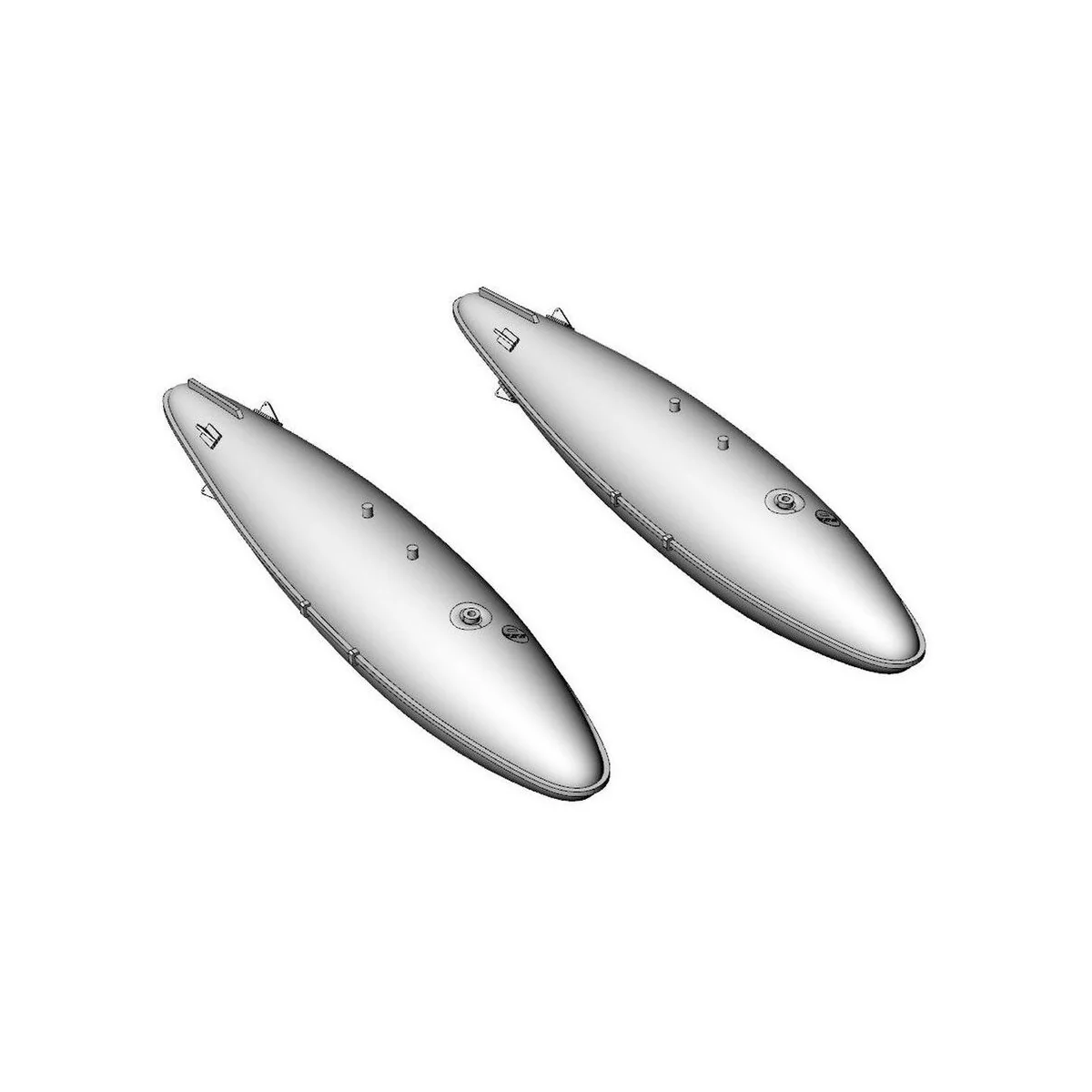 150 gal fuel droptank USN/USMC WWII/Korean war - Brengun BRL72282