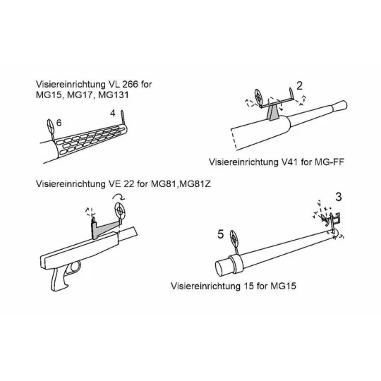 WWII German gunsights, 1/48 - Brengun BRL48177