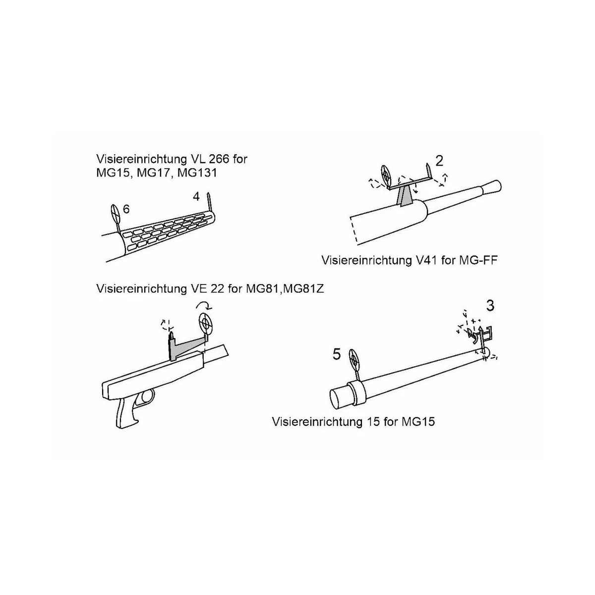 WWII German gunsights - Brengun BRL48177