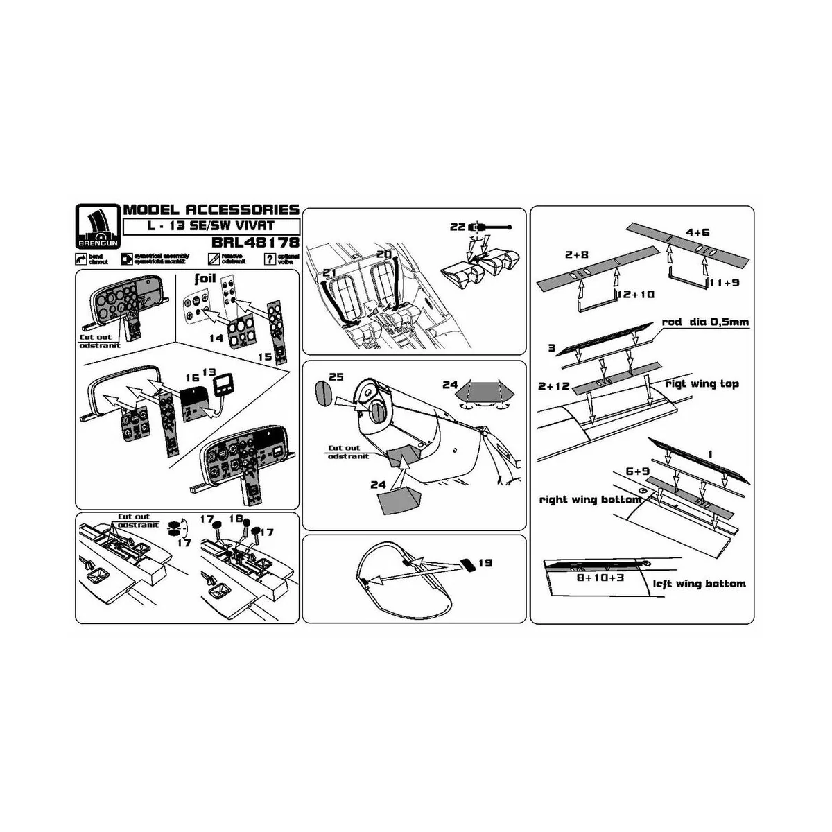 L-13 SE-SW VIVAT (BRENGUN), 1/48 - Brengun BRL48178 L-13 SE-SW VIVAT (BRENGUN), 1/48 - Brengun BRL48178