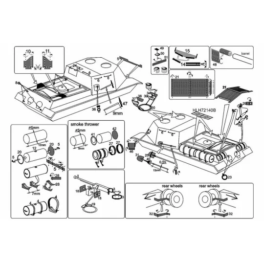 ISU-152 ISU-122 (PST kit), 1/72 - Hauler HLH72140 ISU-152 ISU-122 (PST kit), 1/72 - Hauler HLH72140