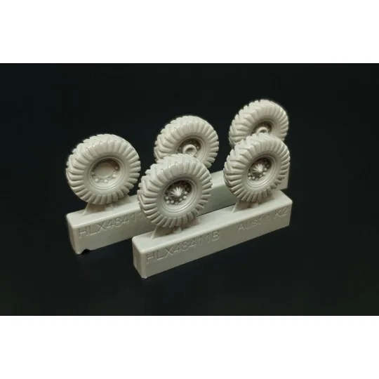 British 2-Ton 4x2 Ambulance (Austin K2) WHEELS for Tamiya, 1/48 - H...