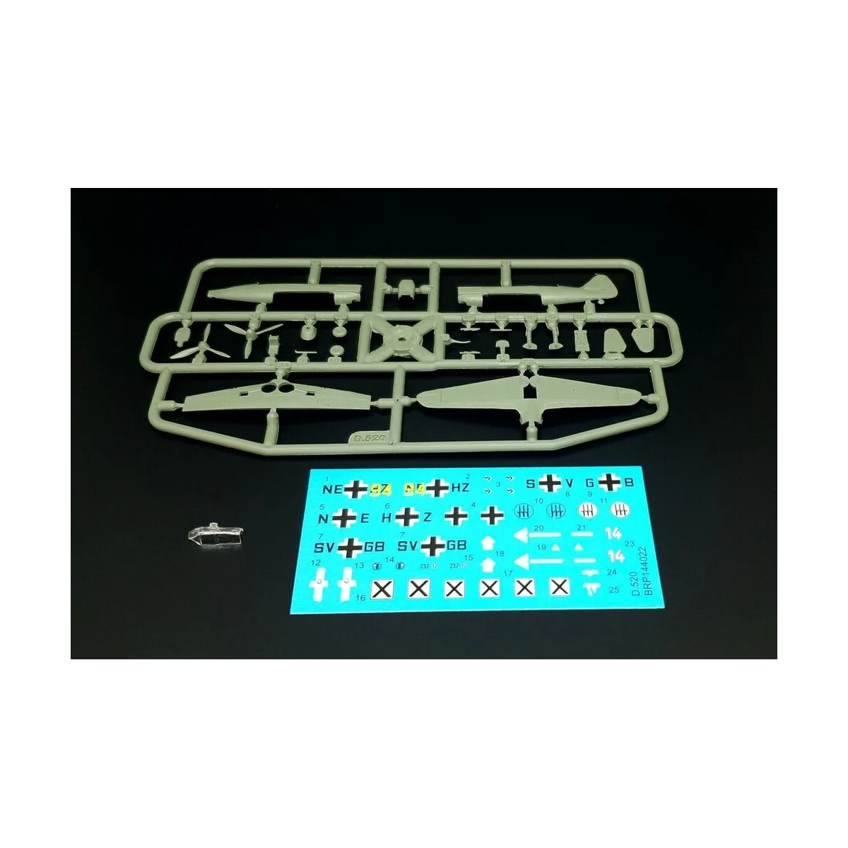 Dewoitine D.520 FOREIGN USERS, 1/144 - Brengun BRP144022