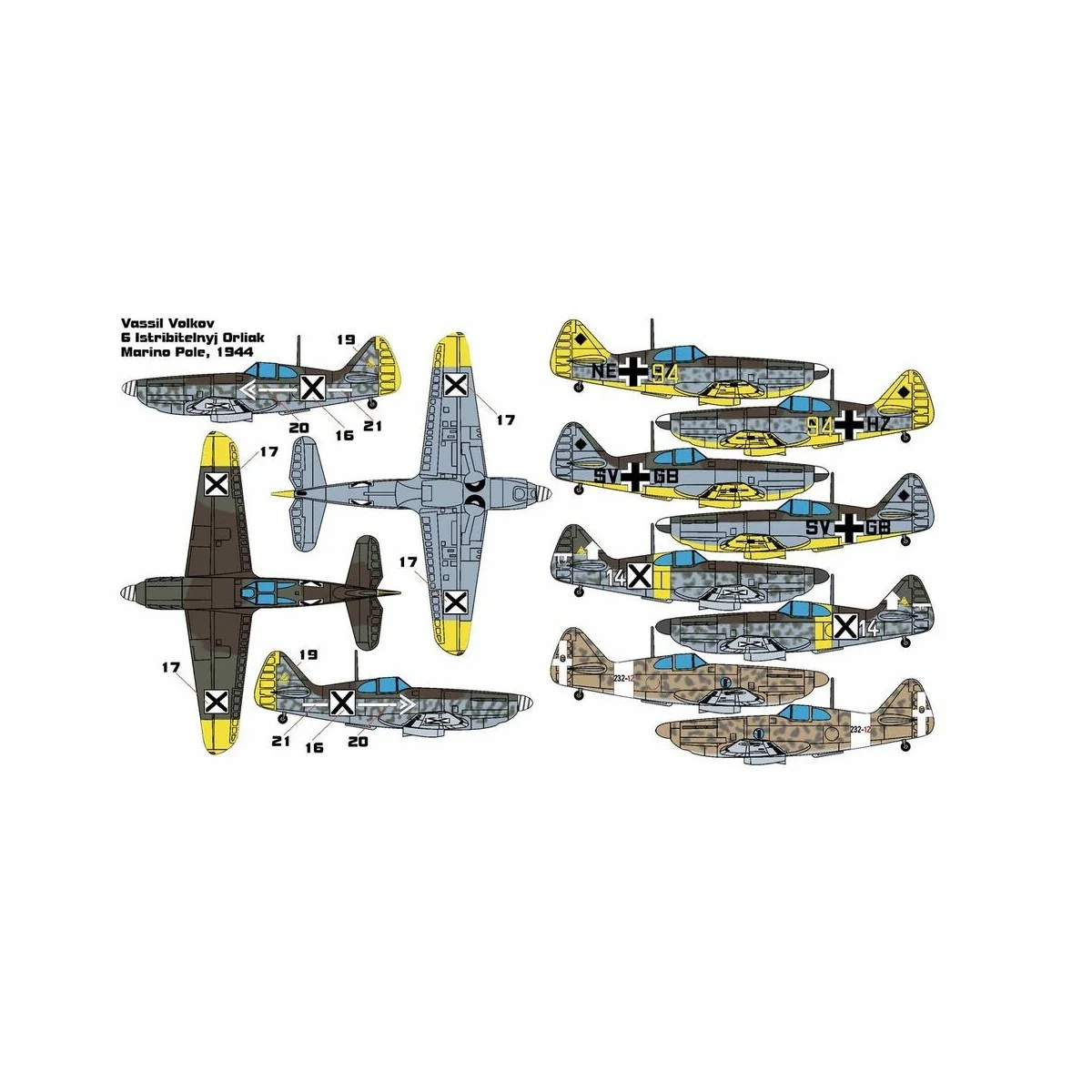 Dewoitine D.520 FOREIGN USERS, 1/144 - Brengun BRP144022