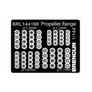 Propeller flangers (for wooden propellers), 1/144 - Brengun BRL144188 Propeller flangers (for wooden propellers), 1/144 - Brengun BRL144188