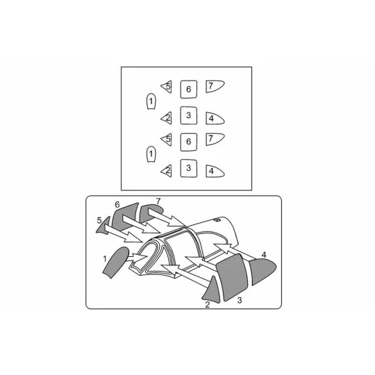 Dewoitine D.520 canopy masks (Brengun), 1/144 - Brengun BRL144190 Dewoitine D.520 canopy masks (Brengun), 1/144 - Brengun BRL144190
