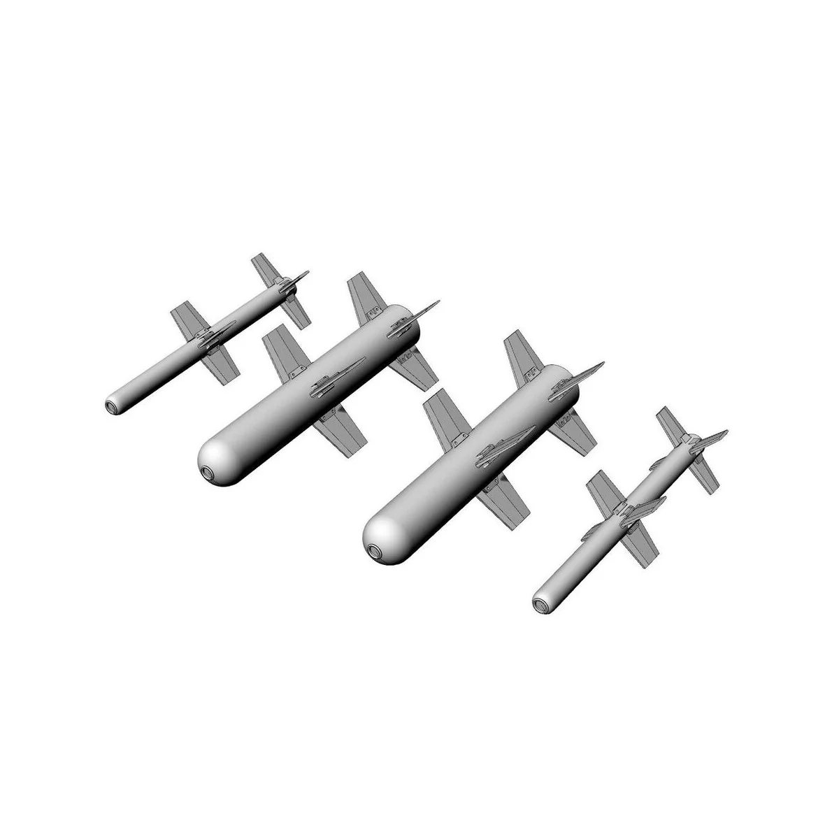 Bayraktar TB2 laser guided missiles (for Clear Prop kit), 1/48 - Br...