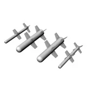 Bayraktar TB2 laser guided missiles (for Clear Prop kit), 1/48 - Br...