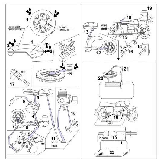 MZ ES 250/2+Stoye LSW, 1/87 - Hauler HLR87229
