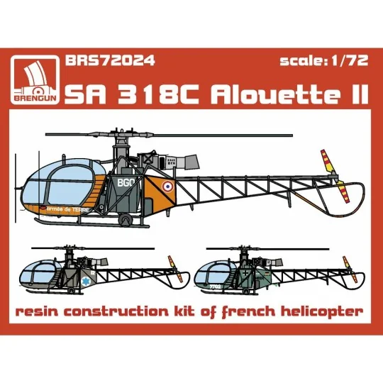 SA 318C Alouette II, 1/72 - Brengun BRS72024 SA 318C Alouette II, 1/72 - Brengun BRS72024