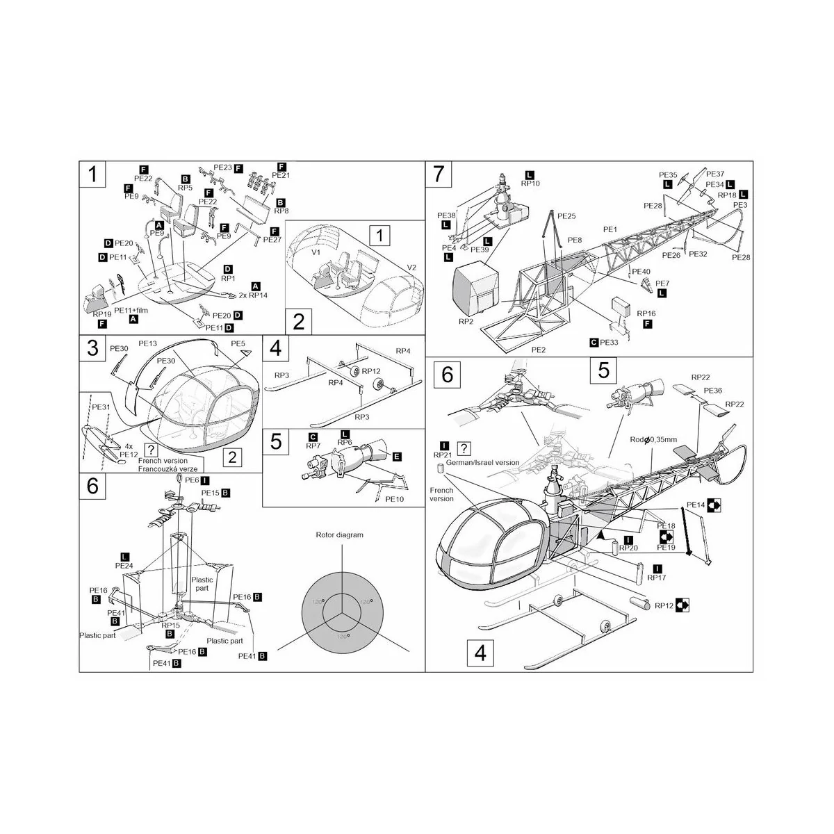 SA 318C Alouette II, 1/72 - Brengun BRS72024 SA 318C Alouette II, 1/72 - Brengun BRS72024