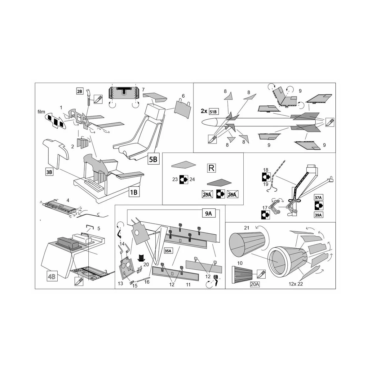JAS-39 Gripen (Italeri kit), 1/72 - Brengun BRL72285