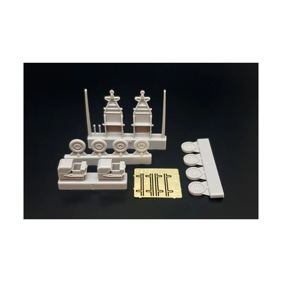 Anlasswagen - Luftwaffe Aircraft Starter Cart (2pcs), 1/87 - Hauler...