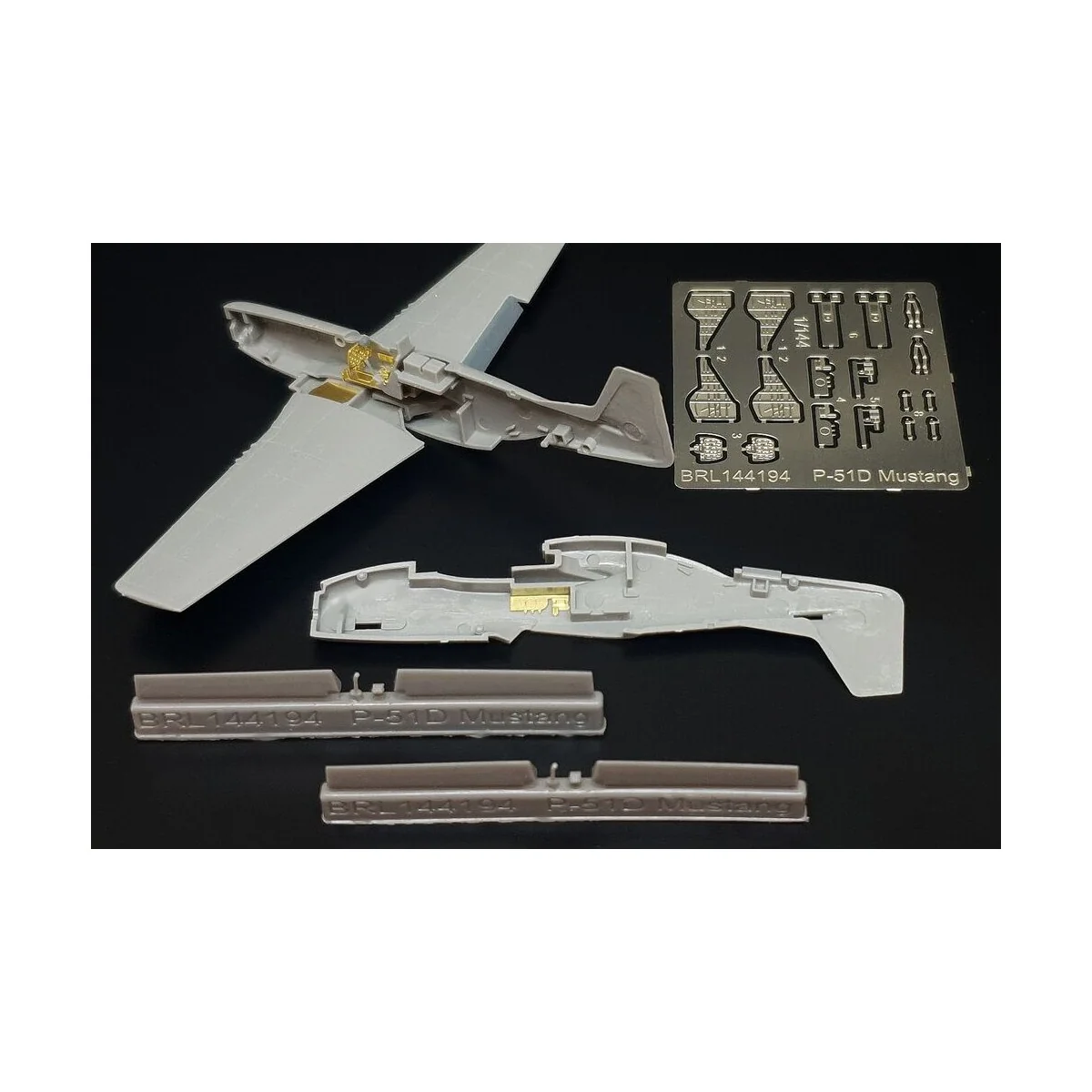P-51D Mustang (Platz-Eduard-Bego), 1/144 - Brengun BRL144194