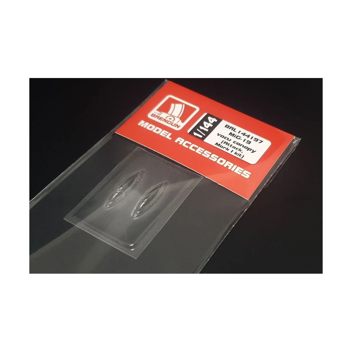 MiG-19 vacu canopy, 1/144 - Brengun BRL144197 MiG-19 vacu canopy, 1/144 - Brengun BRL144197