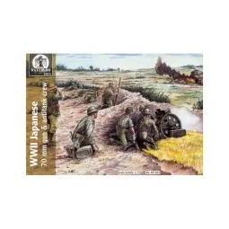 WWII Japanese 70mm gun & antitank crew, 1/72 - WATERLOO 1815 AP 003