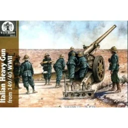 Italian heavy gun 149/40 w/serv., 1/72 - WATERLOO 1815 AP024