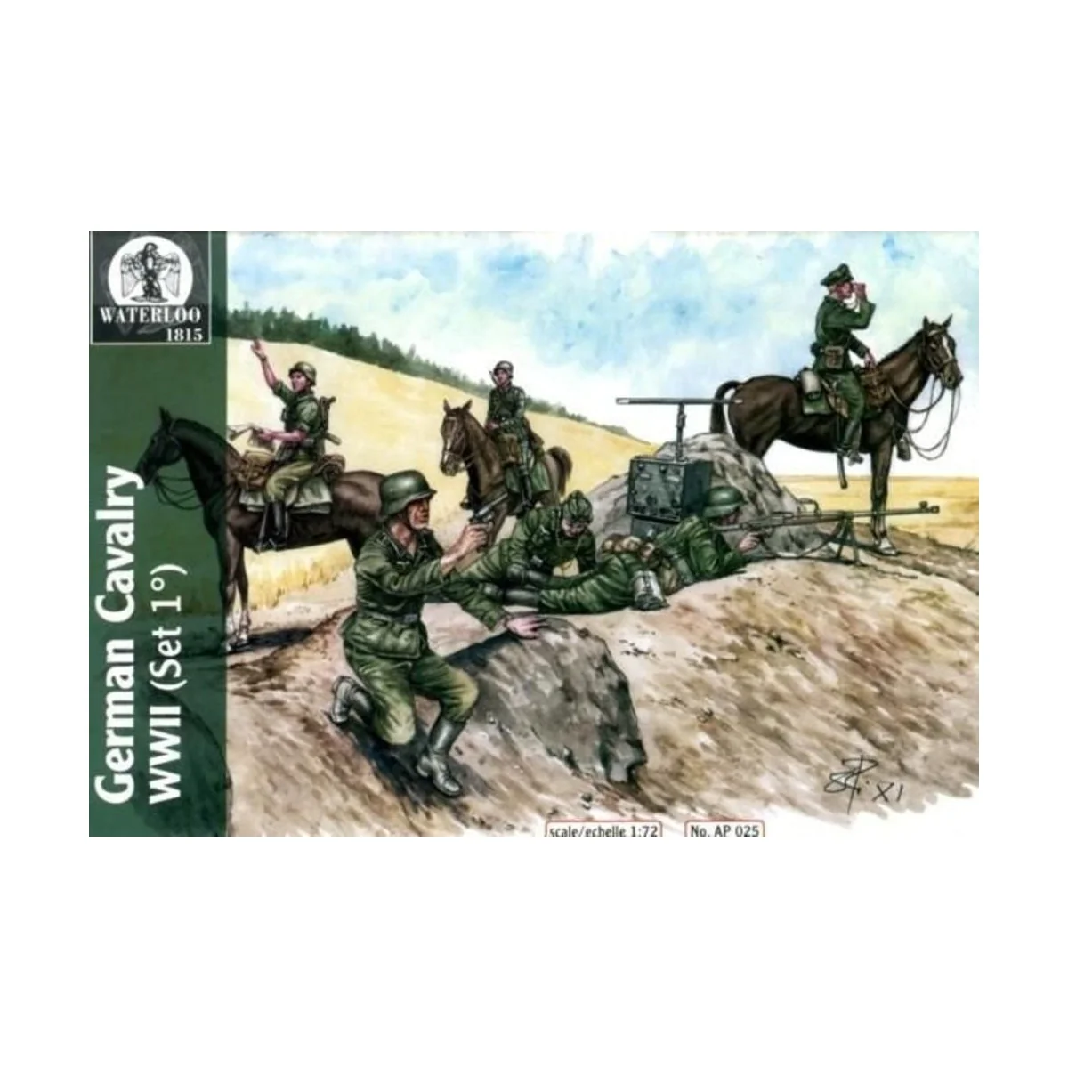 Wehrmacht & Waffen Cavalary WWII, 1st v., 1/72 - WATERLOO 1815 AP025