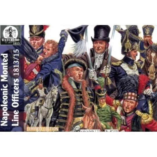 Napoleonic mounted Line officers, 1/72 - WATERLOO 1815 AP028