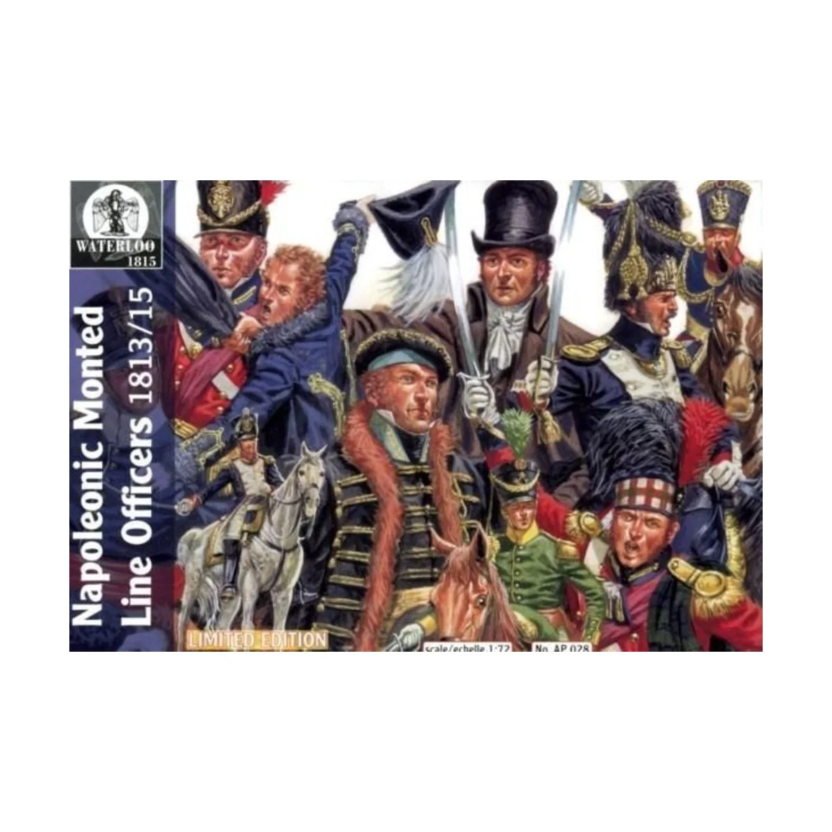 Napoleonic mounted Line officers, 1/72 - WATERLOO 1815 AP028