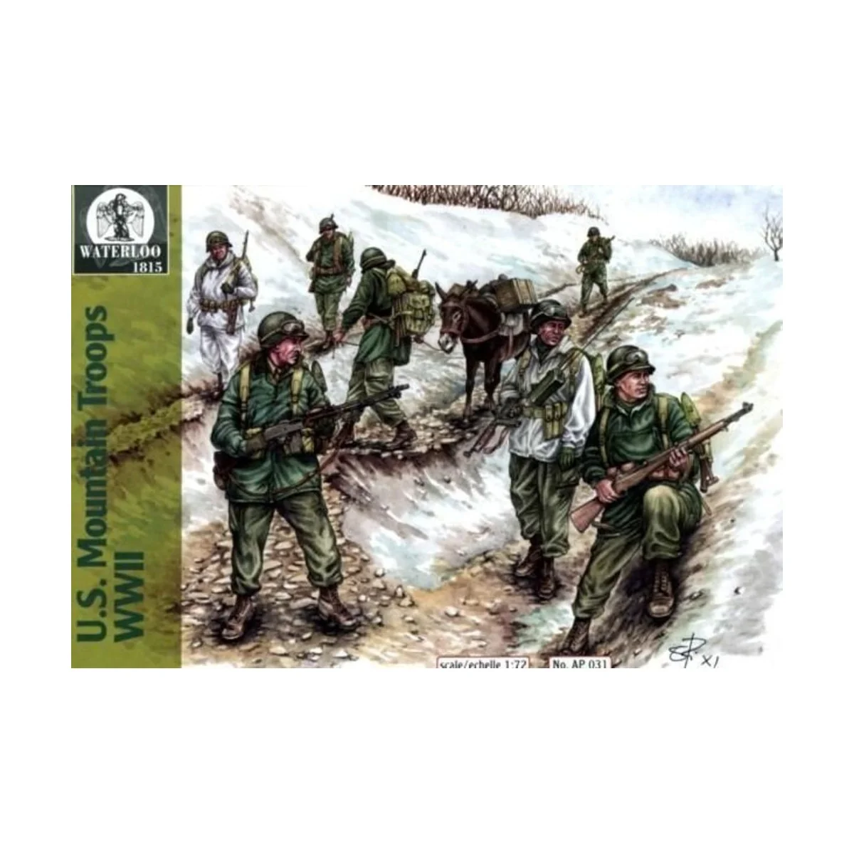 U.S. Mountain Troops WWII, 1/72 - WATERLOO 1815 AP031