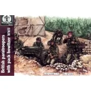 Britsh paratroopers w.pack howitzer WWII, 1/72 - WATERLOO 1815 AP036