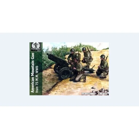 American mountain gun 75 mm, WWII, 1/72 - WATERLOO 1815 AP038